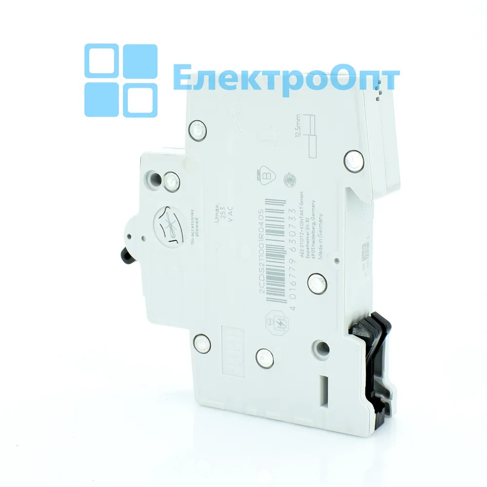 ABB Автоматичний вимикач, 6kA, 1p, SH201-B40