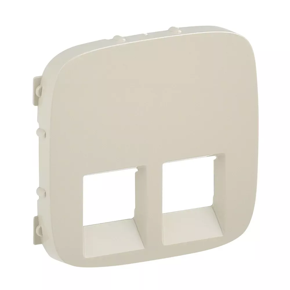 Накладна панель розетки RJ11+RJ45 Legrand Valena Allure слонова кістка 755426