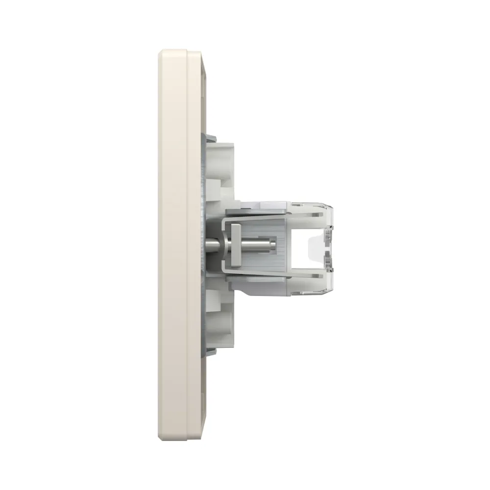 Розетка Schneider Electric Asfora компьютерная RJ45 UTP 5E и телефонная RJ12 кремовая EPH4900123