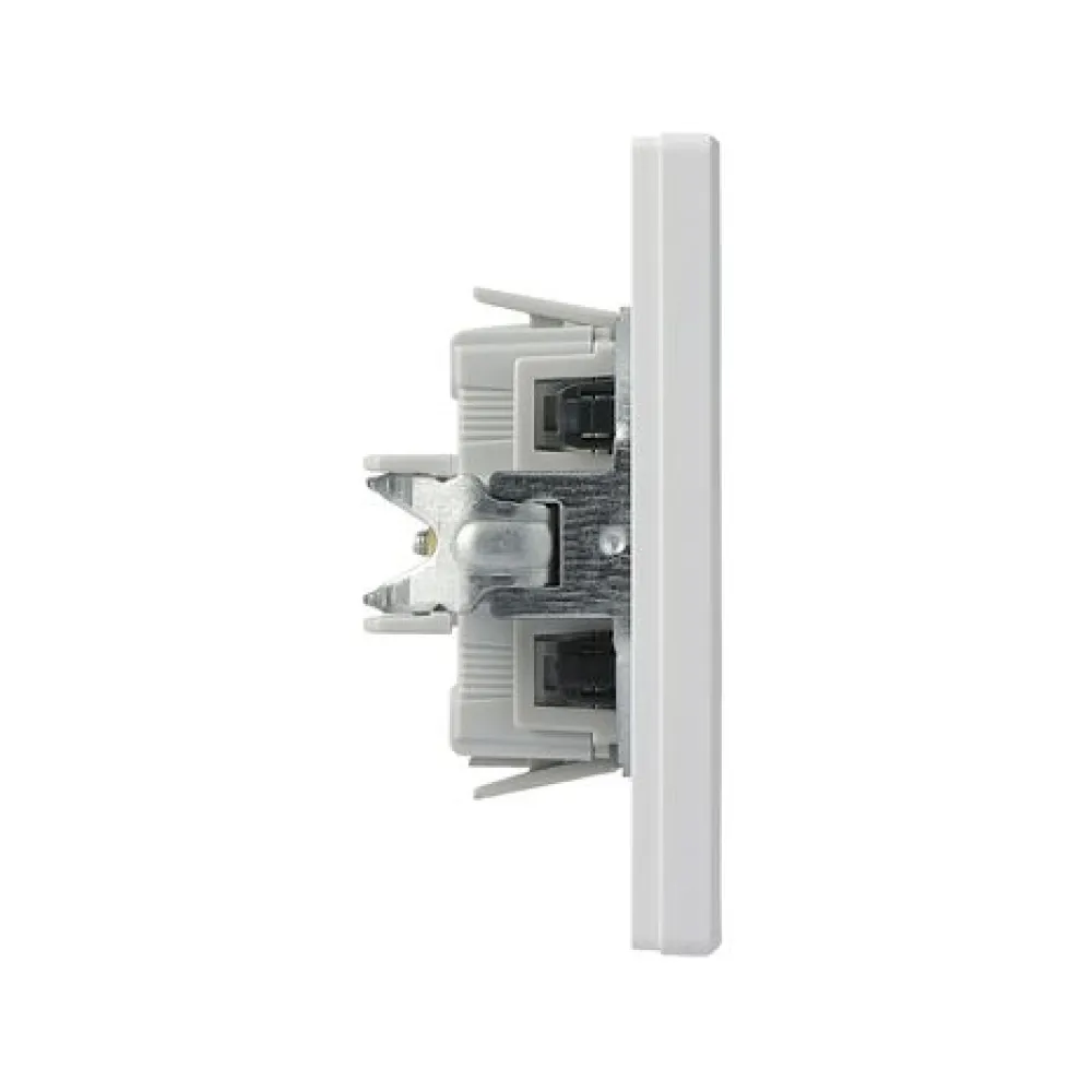 Кнопочный выключатель Schneider Electric Asfora с символом Звонок белый самозажимной EPH0800121