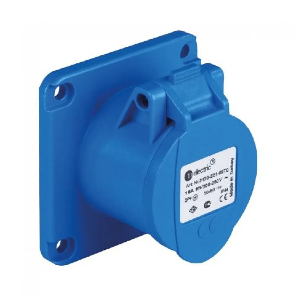 Розетка промислова TP electric кутова 3x32A IP44 60-40-87