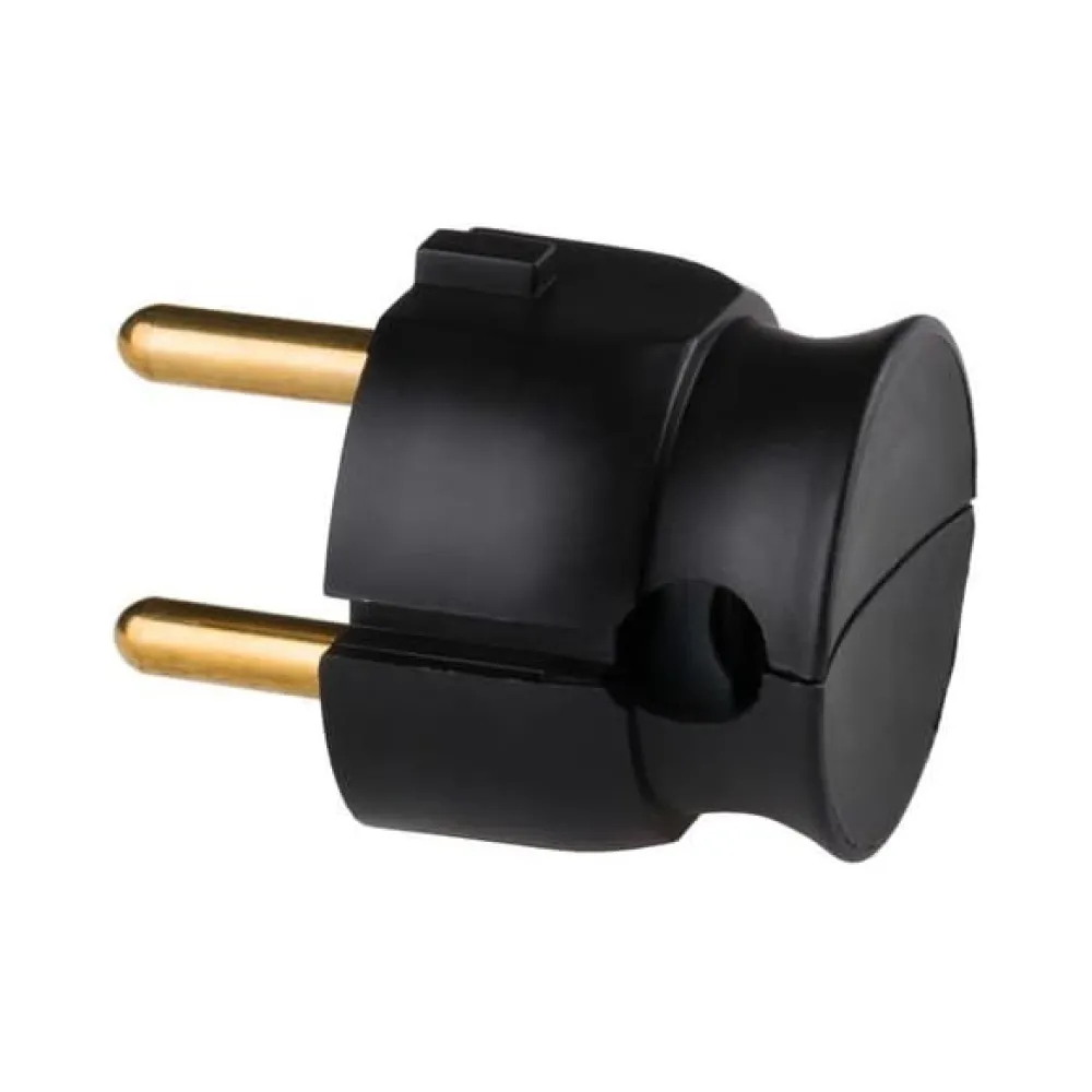 Вилка переносная Legrand 2К 16А черная 050184