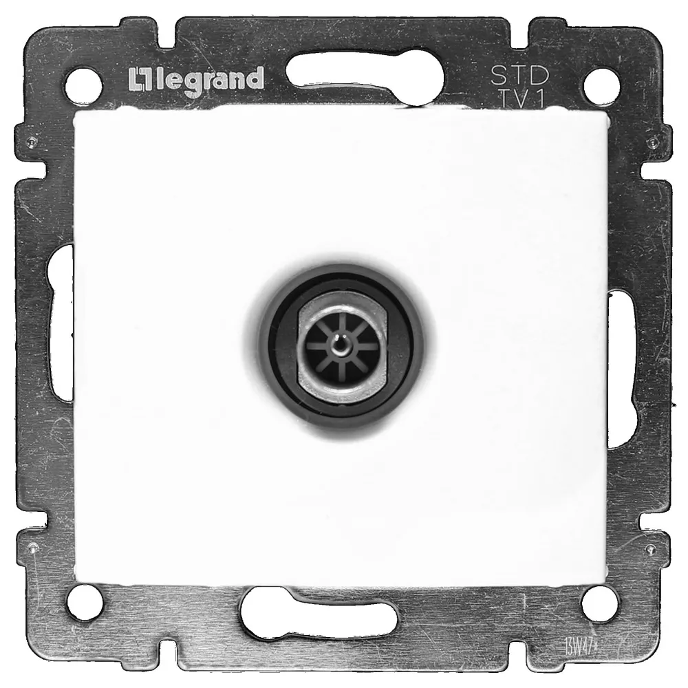 Legrand Valena Classic Розетка ТV кінцева 10дБ 2400МГц Білий 774430