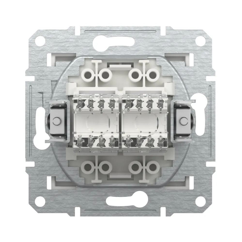 Розетка комп'ютерна Schneider Electric Asfora подвійна RJ45 UTP 6 білий без рамки EPH4870121