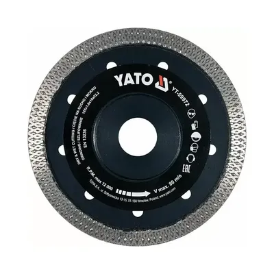 Диск обрізний алмазний YATO Ø= 125x1.6x10x22.2мм YT-59972