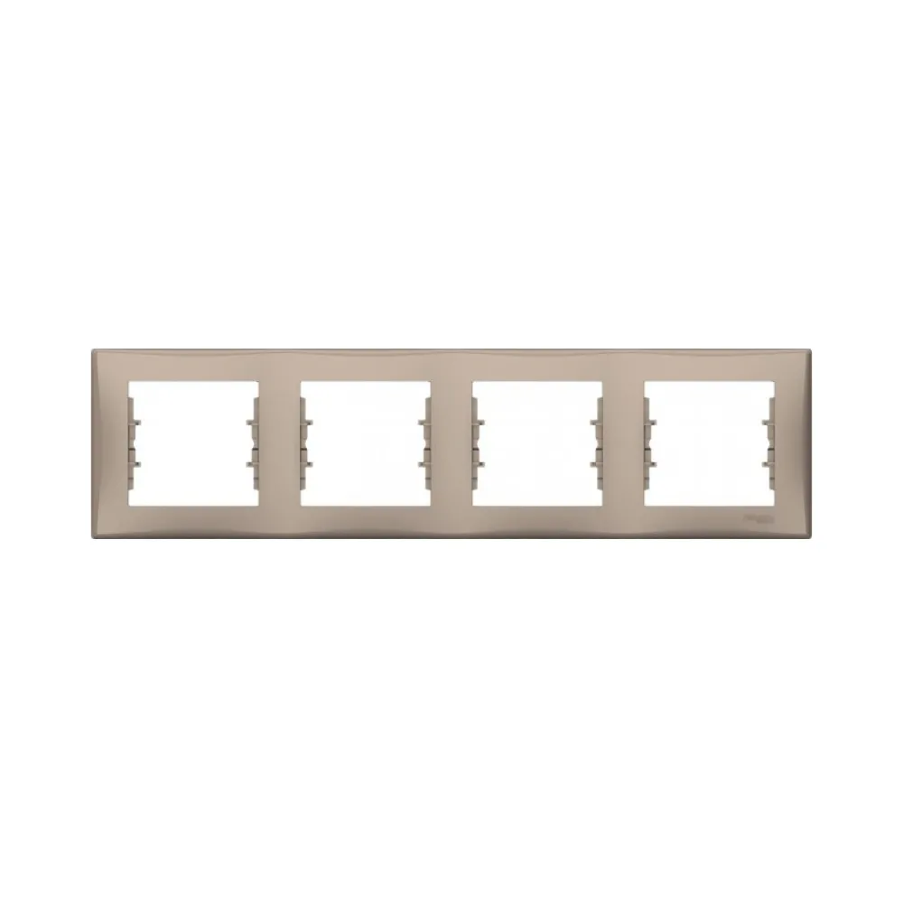 Рамка Schneider Electric Sedna титан 4-кратная SDN5800768
