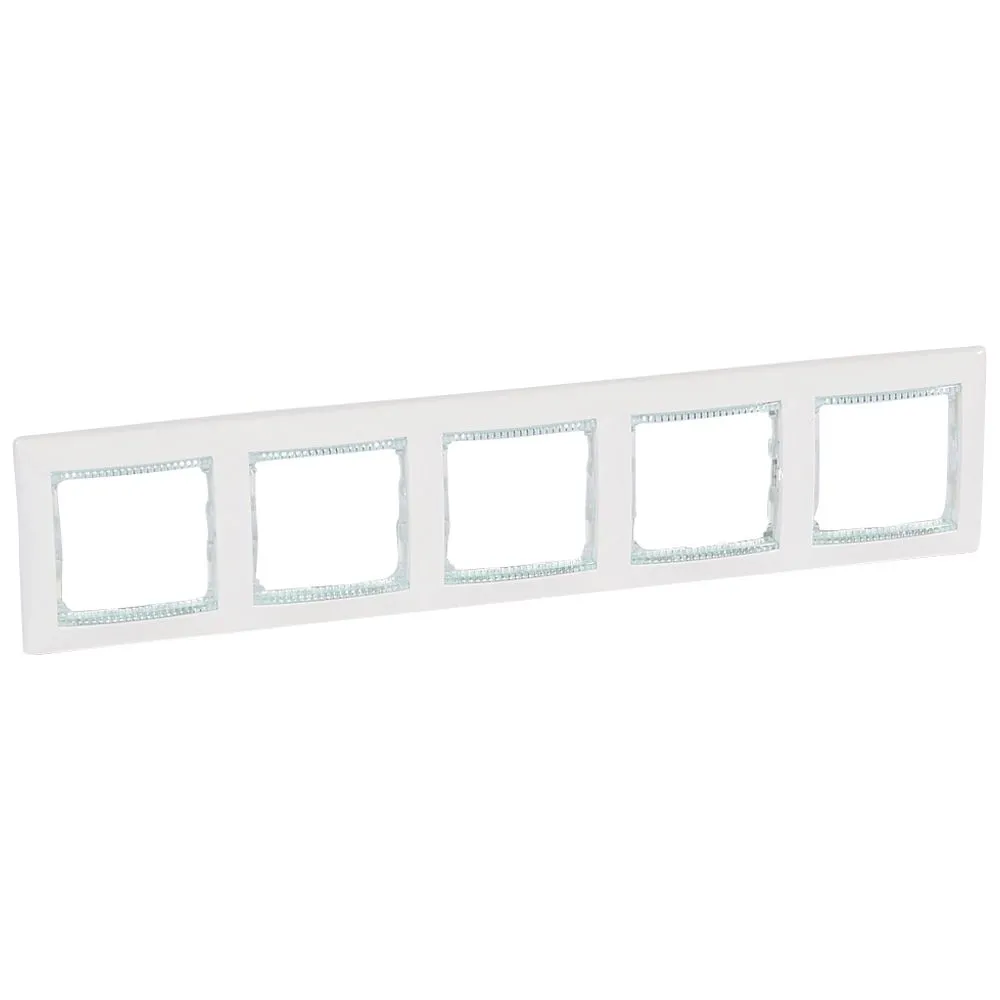 Legrand Valena Classic Рамка 5 постів Білий кристал 774465
