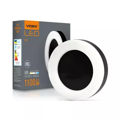 LED светильник VIDEX IP65 круглый 15W 5000K черный VL-BHFR-155B 485197