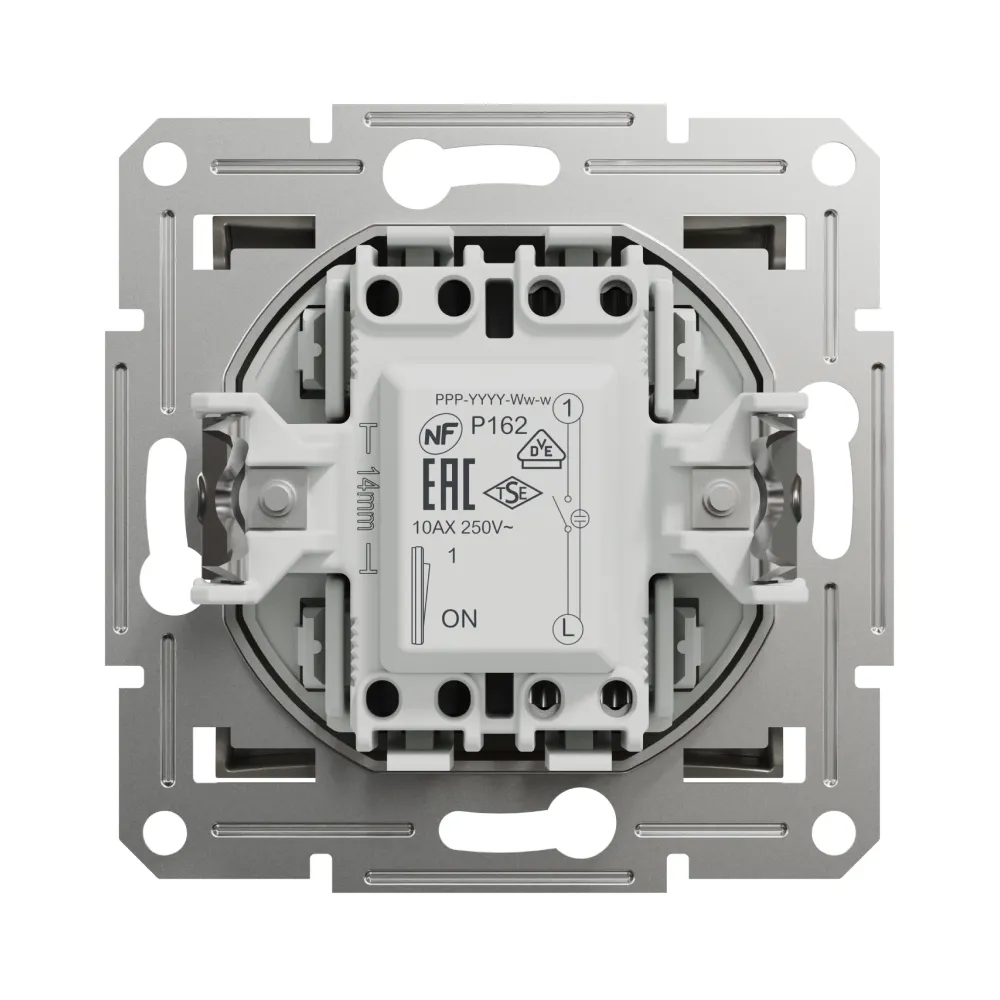 Вимикач Schneider Electric Asfora бронза одноклавішний внутрішній з підсвіткою EPH1400169