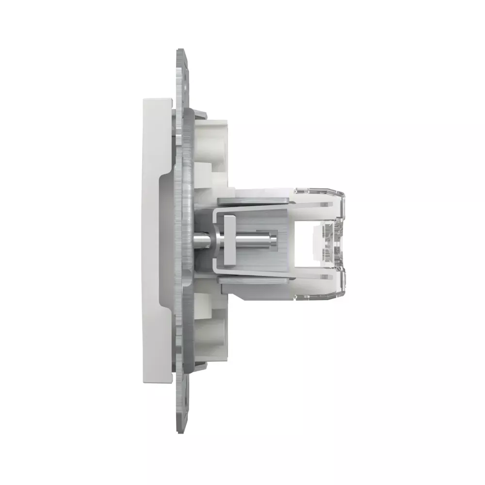 Розетка комп'ютерна Schneider Electric Asfora подвійна RJ45 UTP 6 білий без рамки EPH4870121