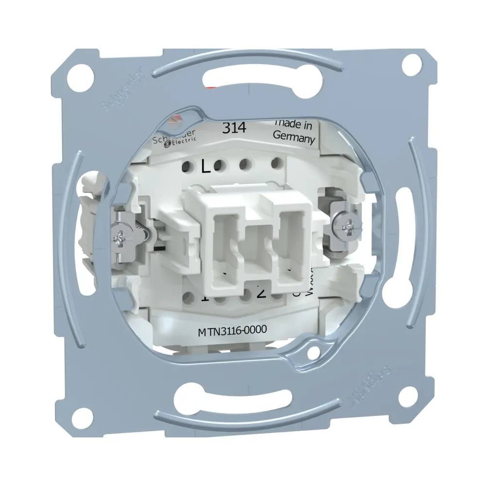 Механизм 1-клавишного проходного выключателя Schneider Electric Merten MTN3116-0000
