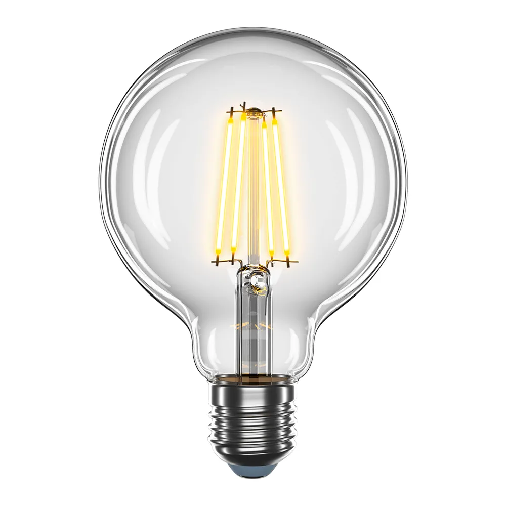 Лампа LED V-Filament-G95, 8W, E27, 4100K, 800Lm 21-46-22 Velmax