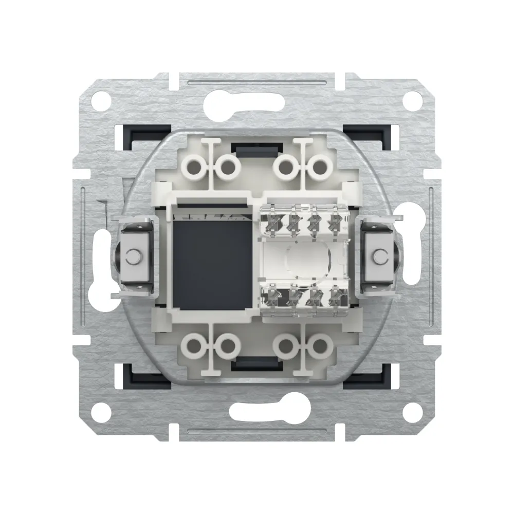 Розетка комп'ютерна Schneider Electric Asfora антрацит RJ-45 кат 6 UTP внутрішня EPH4700171