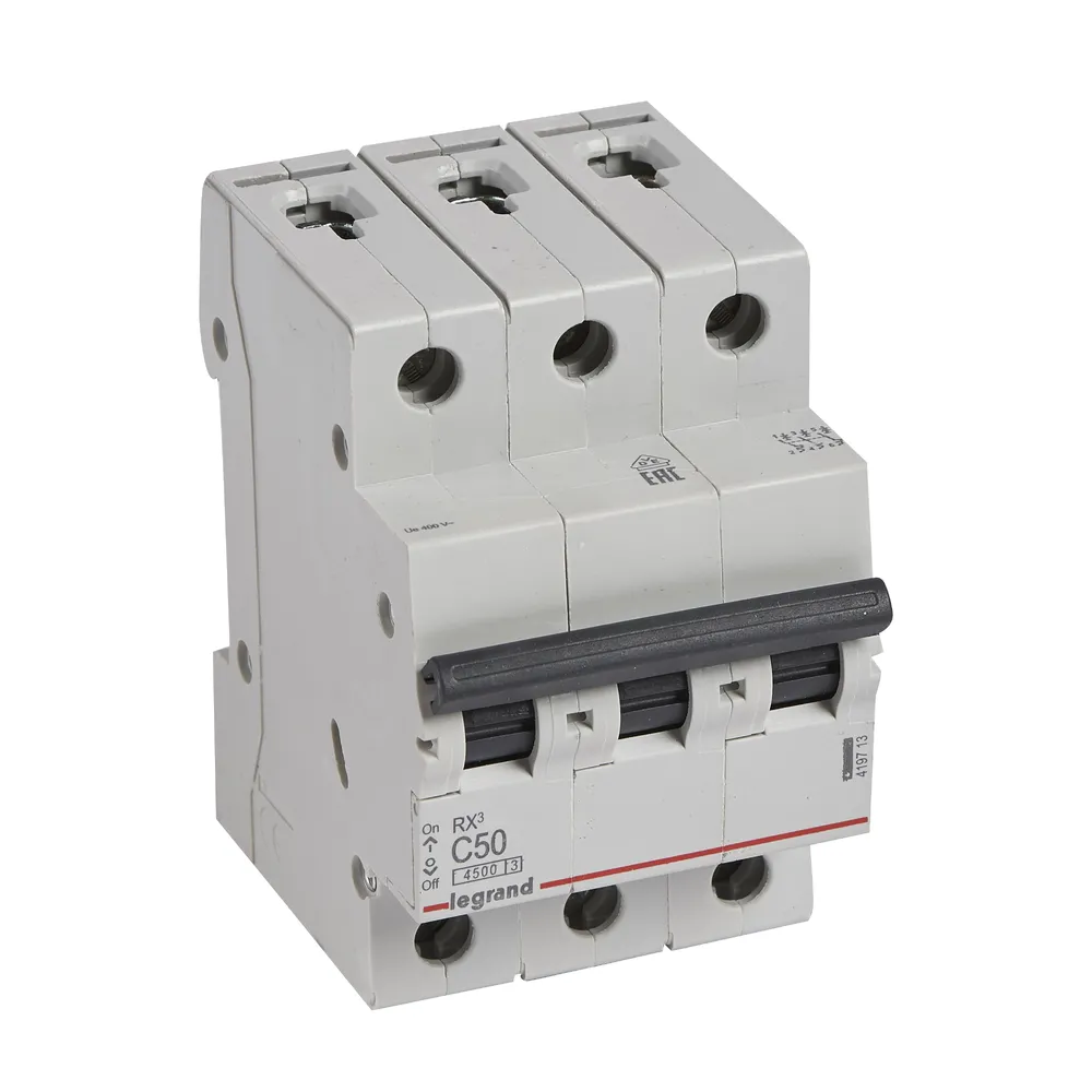 LEGRAND Автоматичний вимикач, 4,5kA, 50А 3п C  419713
