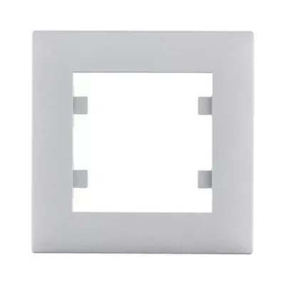 Рамка Hager Lumina Intens серебряная 1 пост WL5512