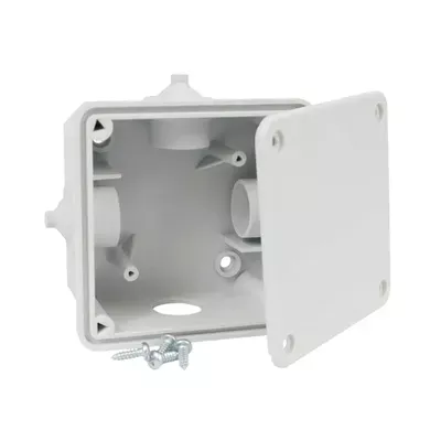 Коробка розподільча Kopos з кришкою ПВХ сіра 95х95х50мм 8101_KA