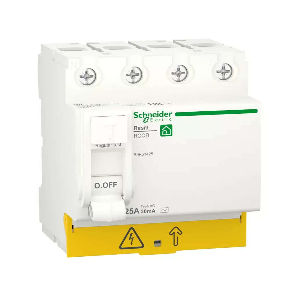Дифреле (ПЗВ) Schneider Electric Resi 9 4p 25A АС 30mA R9R51425