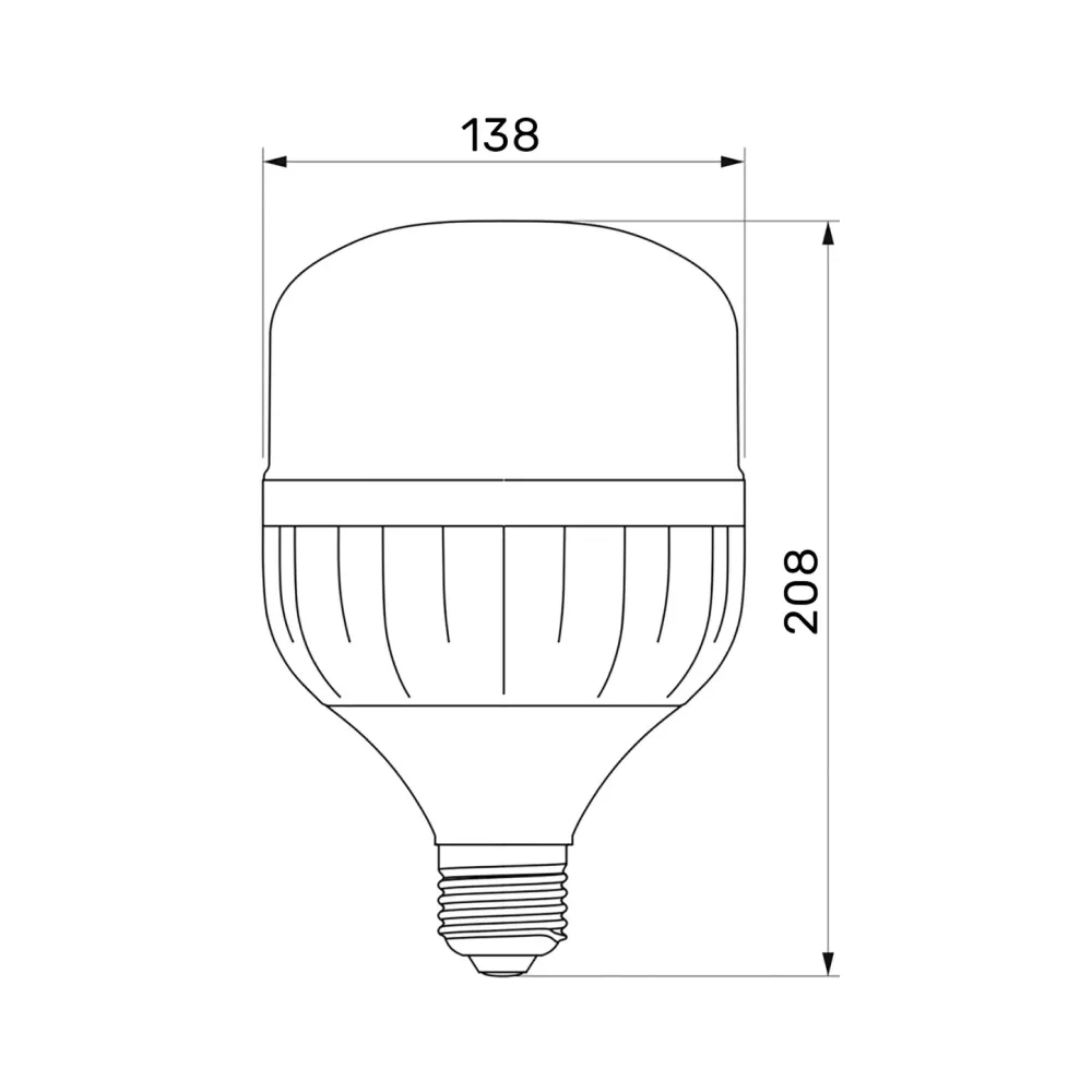 LED лампа TITANUM A138 50W E27 6500К TL-HA138-50276