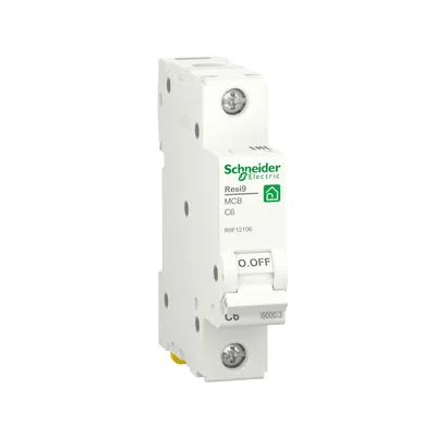 Автоматический выключатель Schneider Electric Resi 9 С 1p 6A R9F12106