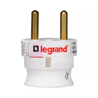Вилка Legrand 2К 16А біла 050183