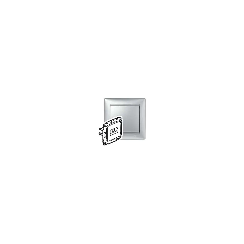 Legrand Valena Classic Розетка 2ХRJ45 UTP Алюм. 6 кат Алюміній 770243