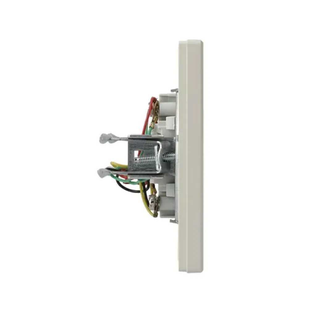 Розетка телефонная Schneider Electric Asfora кремовая двойная RJ11 4 контакта EPH4200123