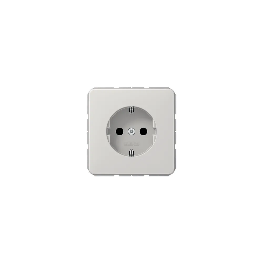 JUNG CD Розетка SCHUKO світло сірий CD1520BFLG