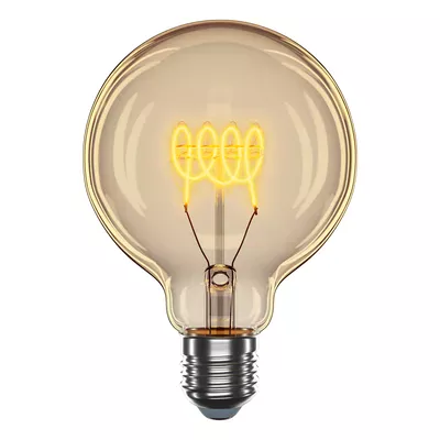 LED лампочка Velmax V-Filament-Amber-G95-Спіраль-G 4W E27 2700K 300Lm 21-46-54