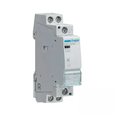Контактор Hager безшумний 25A 2НО 230В ESC225S
