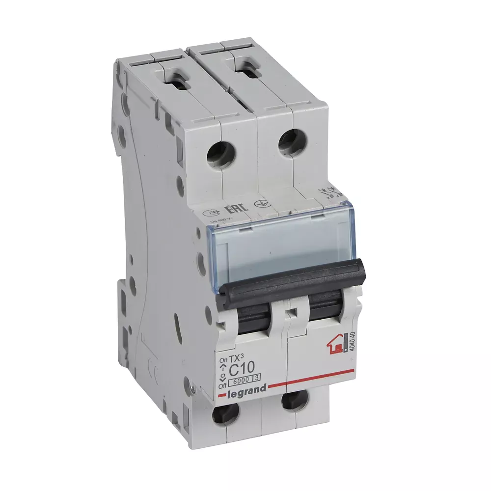 LEGRAND Автоматичний вимикач, 6kA, C 10А 2П 404040