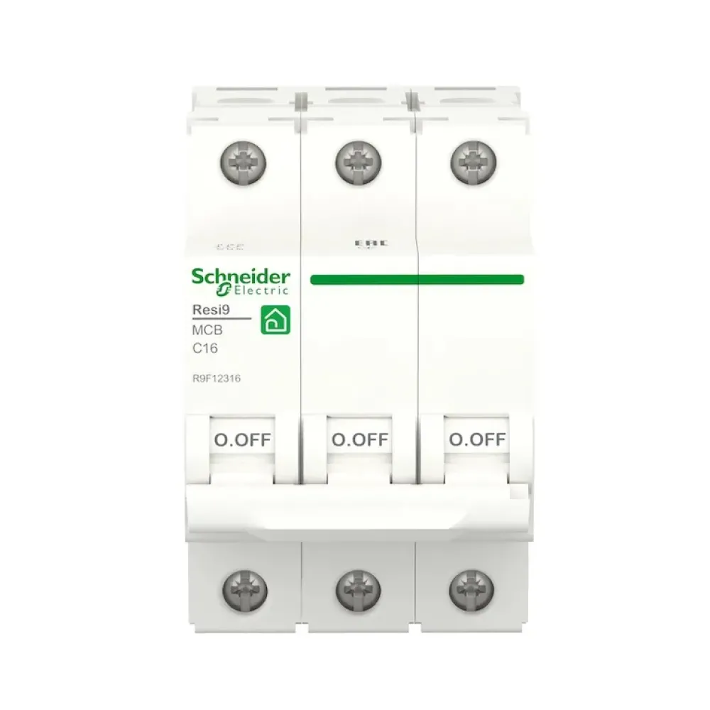 Автоматический выключатель Schneider Electric Resi 9 С 3p 16A R9F12316
