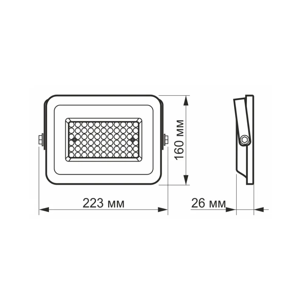 LED прожектор VIDEX F2e 50W 5000K VL-F2e-505W