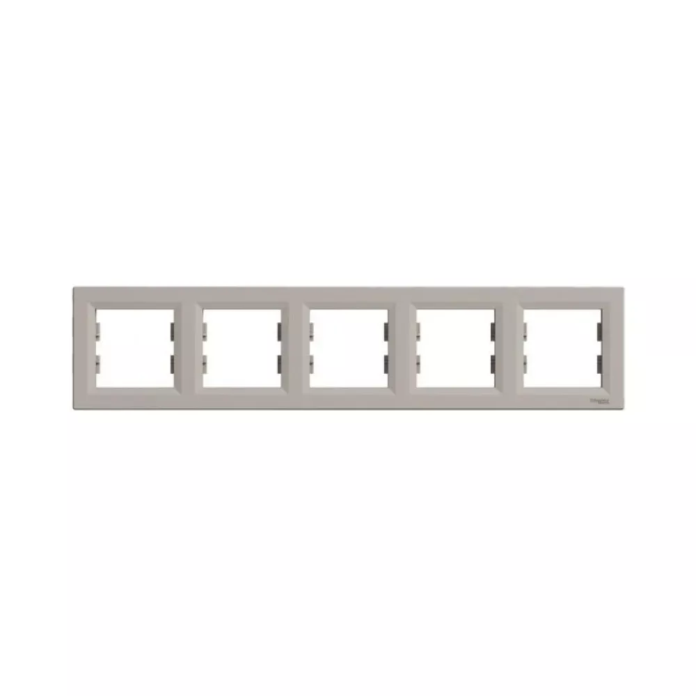Рамка Schneider Electric Asfora пятиместная бронза горизонтальная EPH5800569