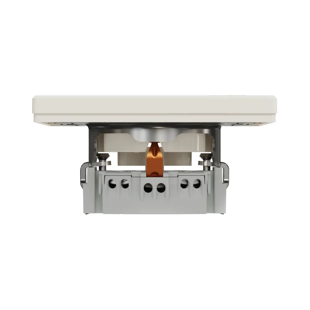 Розетка Schneider Electric Asfora кремовая одинарная с заземлением внутренняя EPH2900123