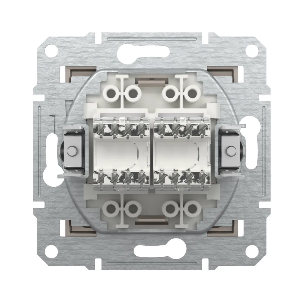 Розетка компьютерная Schneider Electric Asfora бронза двойная RJ45 UTP 5E внутренняя EPH4400169