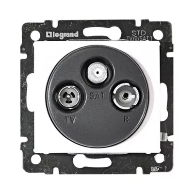 Розетка Legrand Valena Classic TV-FM-SAT зірка 1,5дБ білий 774435