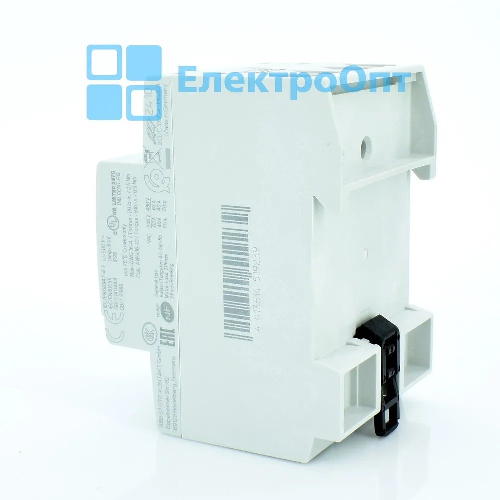 Контактор ABB Модульний контактор ESB63-40N-06
