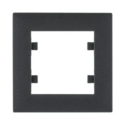 Рамка Hager Lumina Intens черная 1 пост WL5513
