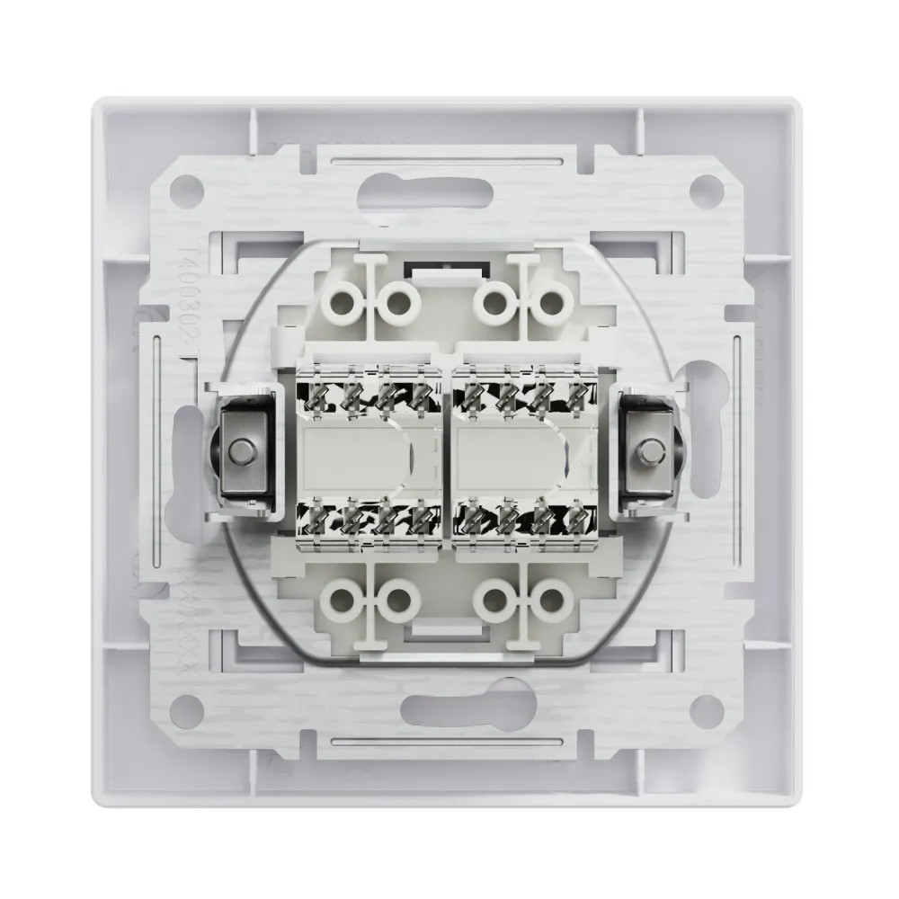 Розетка компьютерная Schneider Electric Asfora белая двойная RJ45 UTP 5E внутренняя EPH4400121