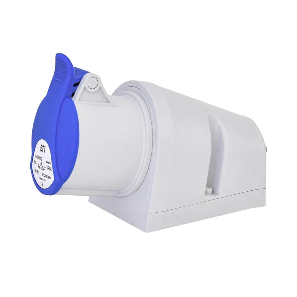 Настінна розетка ETI EZ-3232 IP44 32A 230V 2P+PE 4482037