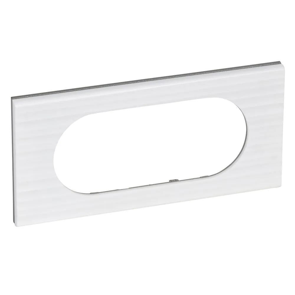 Legrand CELIANE Рамка 4/5 модулів Corian білий рельєф 69015