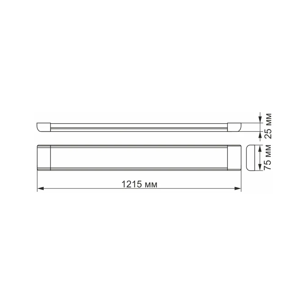 LED світильник лінійний VIDEX 54W 1,2М 5000K VL-BN-54125