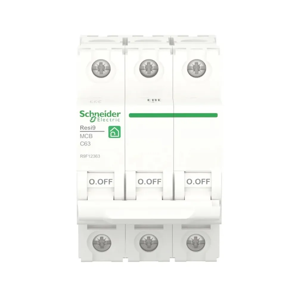 Автоматичний вимикач Schneider Electric Resi 9 С 3p 63A R9F12363