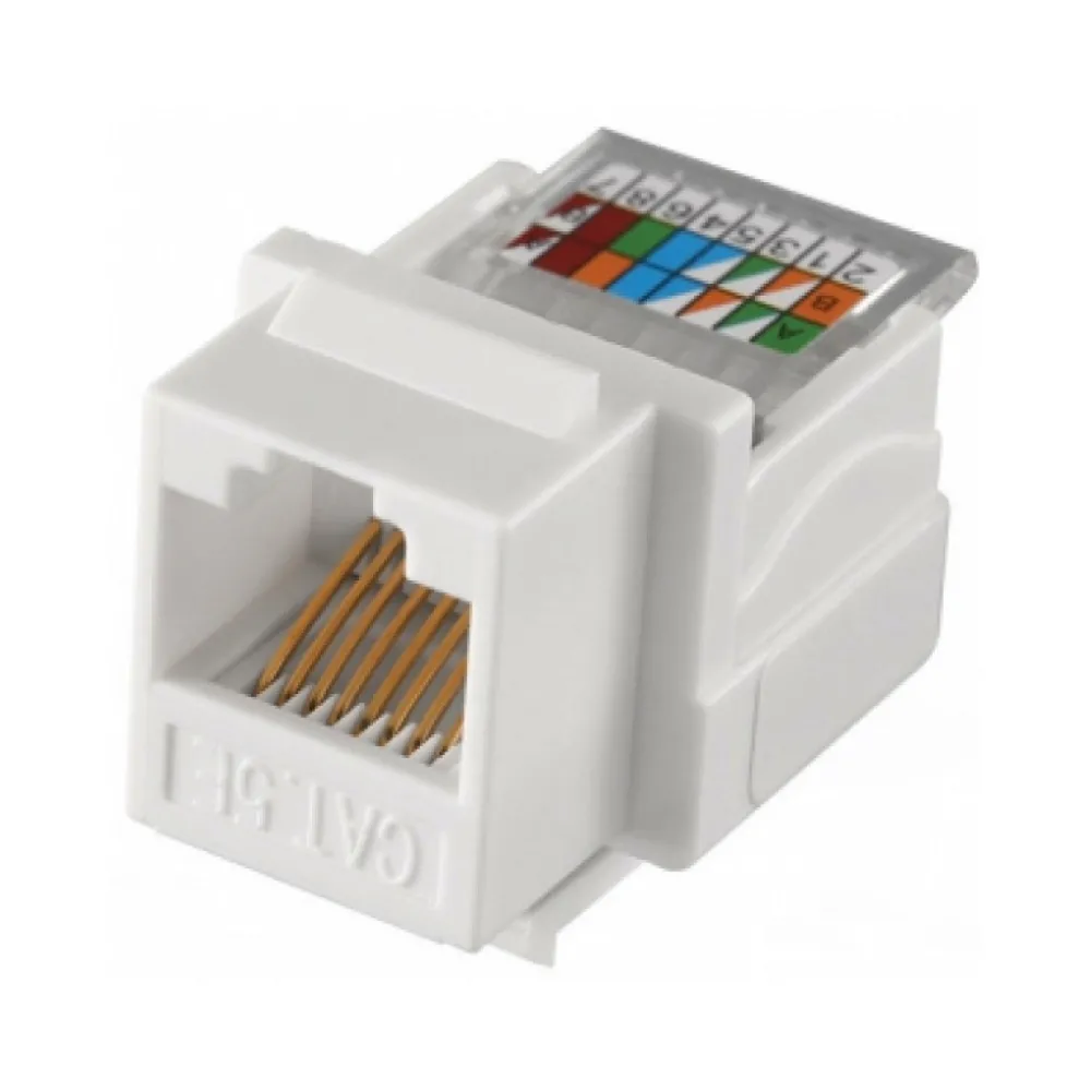 Модуль Hager KeyStone RJ-45 UTP кат.5е без инструментов SLIM WL9002