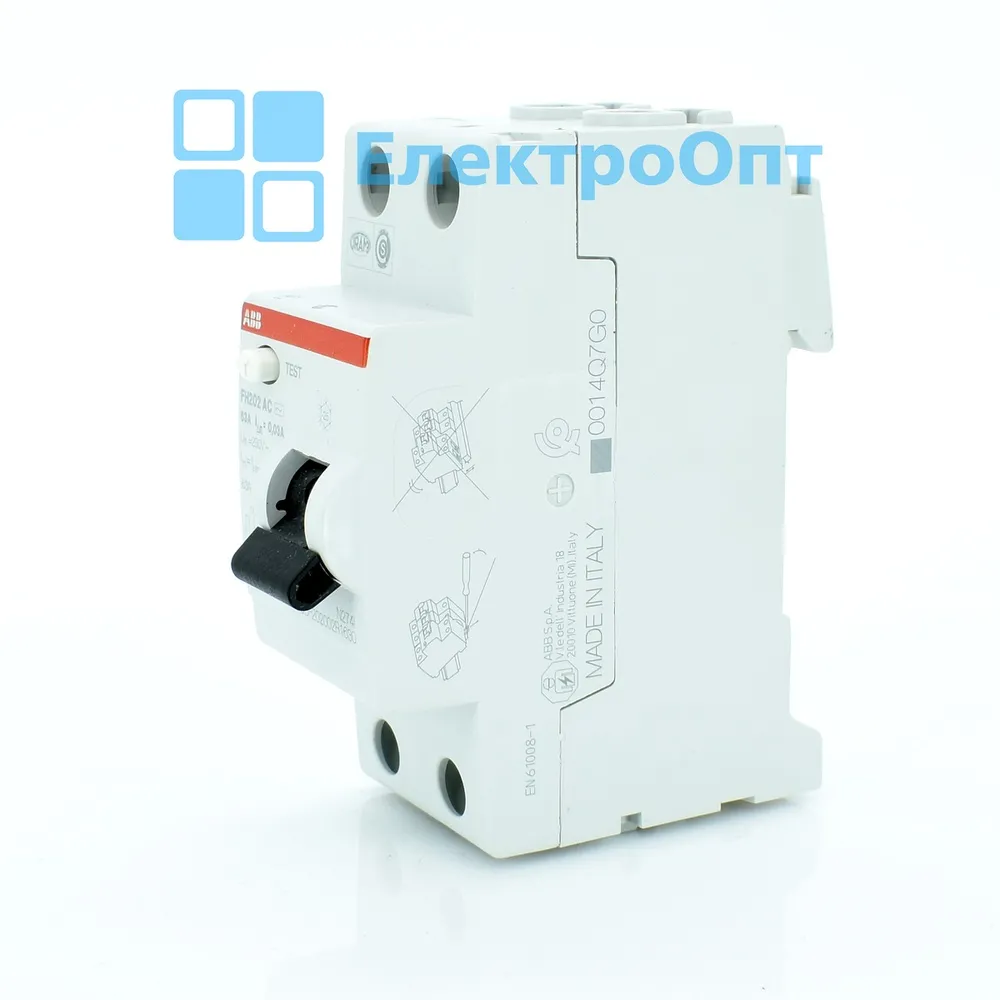 ABB ПЗВ Тип AC 2P 63A 30mA FH202AC-63/0,03