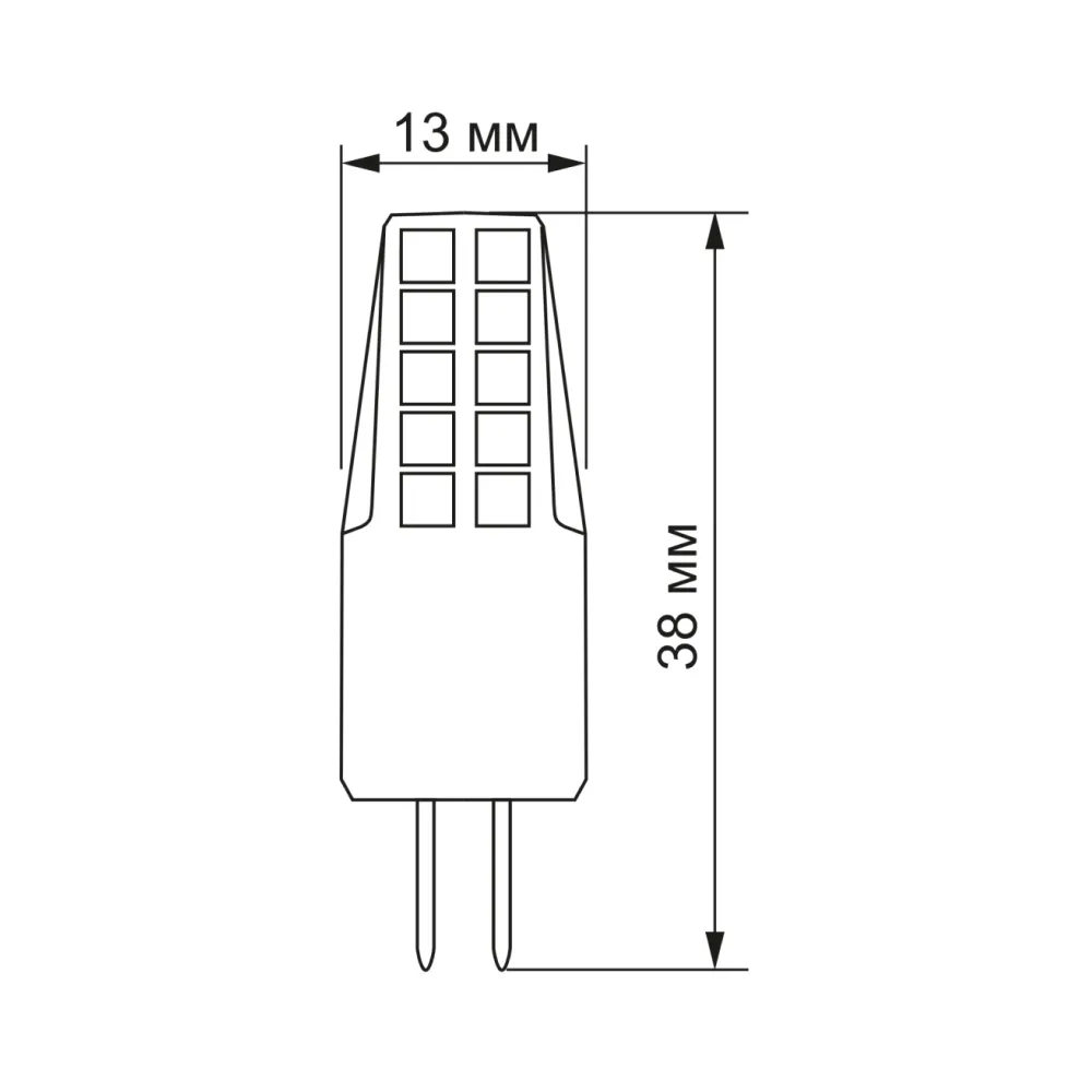 LED лампа VIDEX G4C 12V 2W G4 4100K VL-G4C-02124