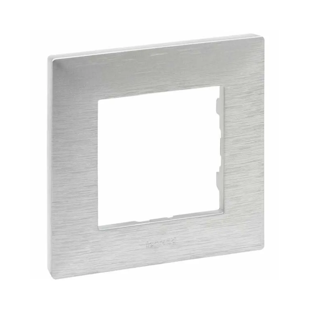 Рамка Legrand Niloe Step 1-постовая фактурный алюминий 863891