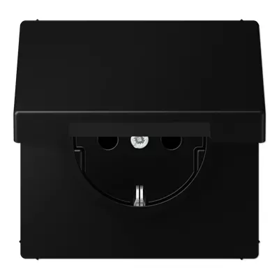 JUNG LS.x механізм SCHUKO®-розетка 16 A / 250 B ~ матовий чорний графіт LS1520BFKLSWM