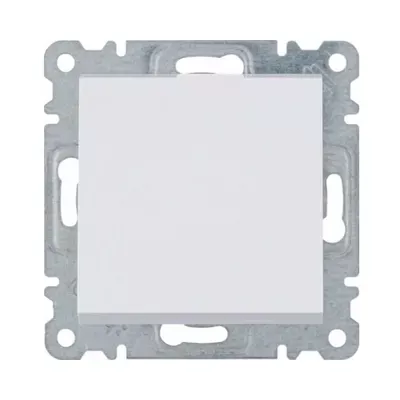 Выключатель Hager Lumina белый одноклавишный универсальный WL0020