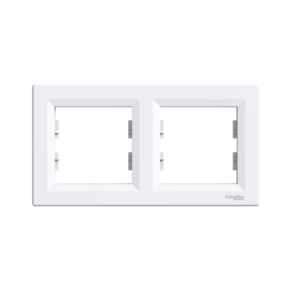 Рамка Schneider Electric Asfora была двухместная горизонтальная EPH5800221